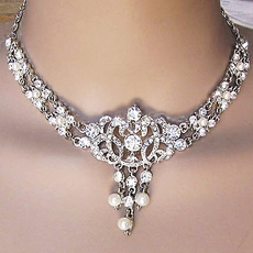 Carelee Vintage Pearl Wedding Jewelry Set