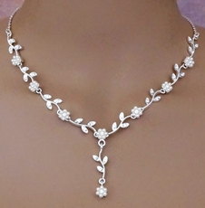 Flower Power Bridal Jewelry Necklace Set
