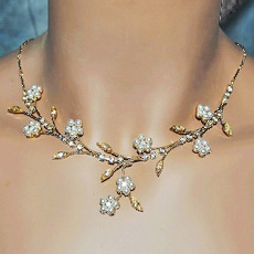 Ultimate Wedding Jewelry Set With Ivory Faux Pearls On Gold