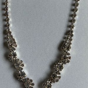 Rainbow Glitz Neclace and Earring set. Large AB crystals on a 16” chain. Earrings 1-1/2” long